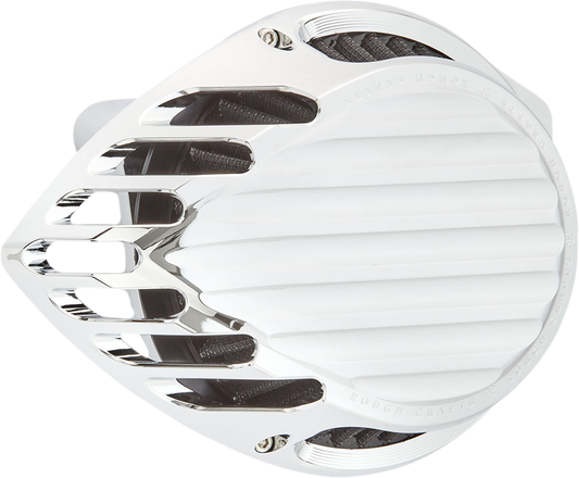 Rough Crafts Chrome Finned Air Cleaner Filter Kit 1988-2022 Harley Sportster XLH