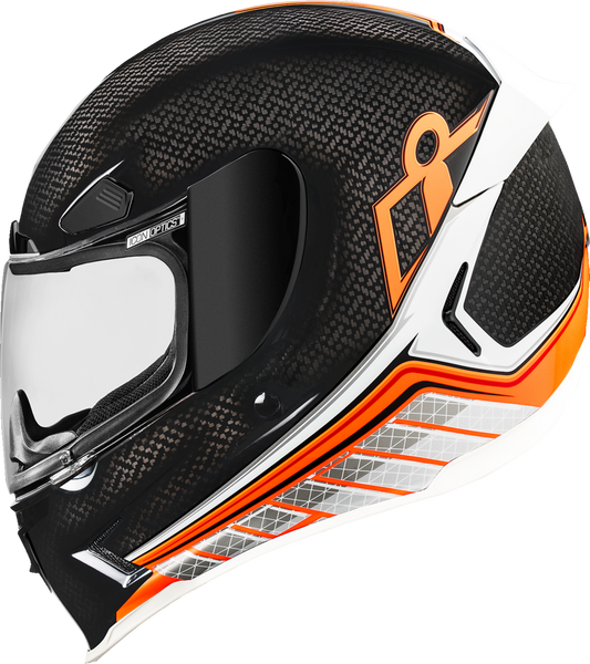 Icon Airframe Pro Red Hyperstrike Carbon Full Face Adult Motorcycle Helmet