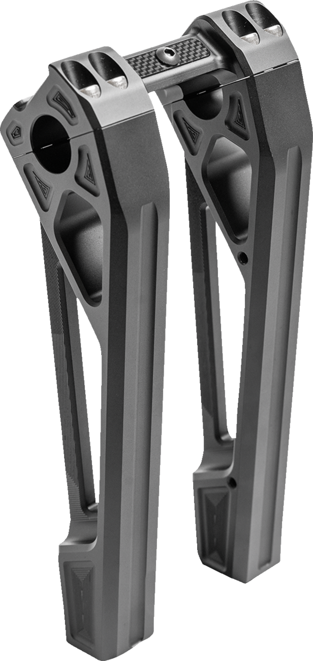 Kodlin Fastback Black 10" Straight Motorcycle Handlebar Risers for Harley K55127