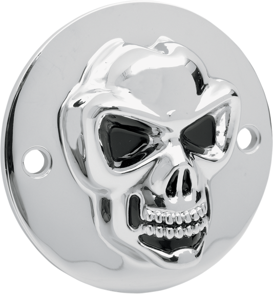 Drag Specialties Skull Points Timing Cover 1970-2022 Harley Dyna Sportster