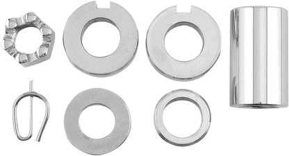 Colony Chrome Rear Axle Spacer & Nut Kit 00-06 Harley Davidson Softail FLST FXST
