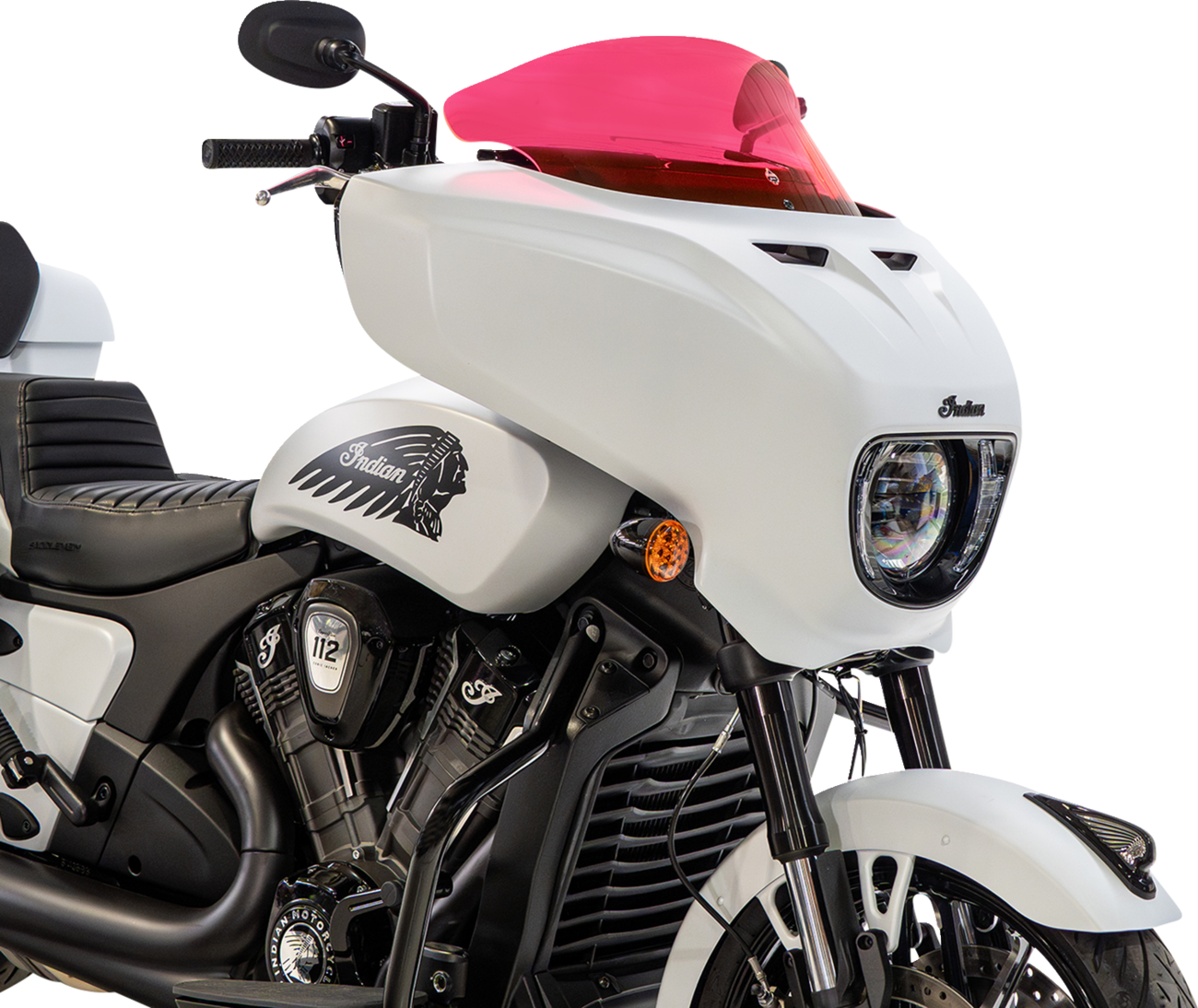Klock Werks 9" Pink Ice Flare Windshield fits 2025-2026 Indian Powerplus Models
