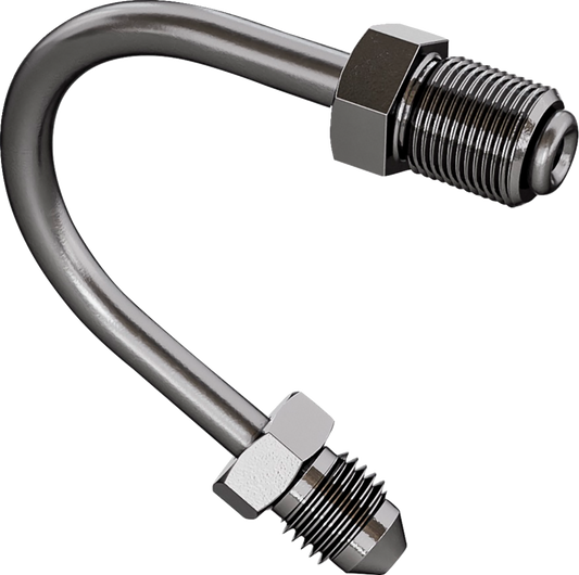 Goodridge Universal Steel 150° AN3 Brake Line Banjo Adapter Fitting for Harley