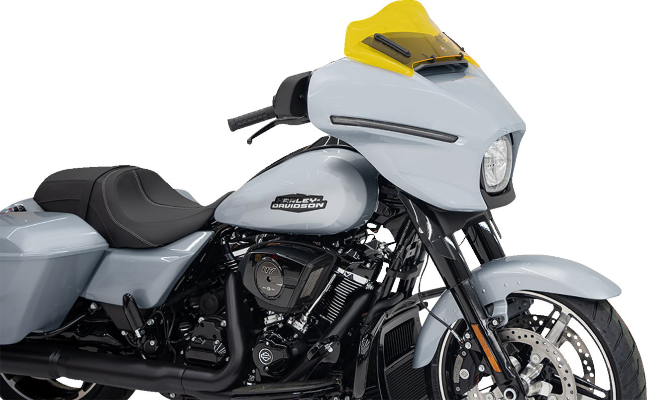 Klock Werks Kolor Flare 8" Yellow Windshield fits 2023-2025 Harley Street Glide