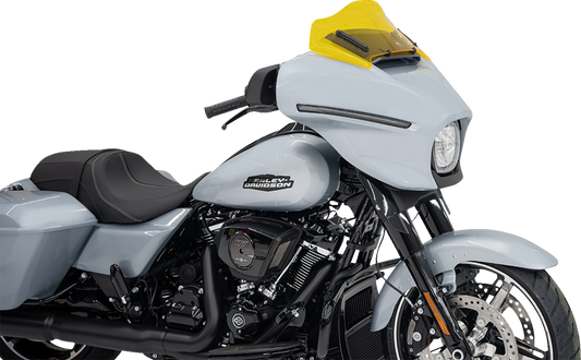 Klock Werks Kolor Flare 8" Yellow Windshield fits 2023-2025 Harley Street Glide