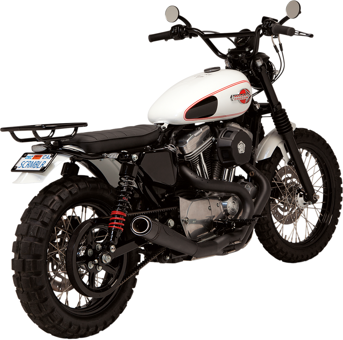 Burly Red Black 15" Rear Stiletto Shocks 86-03 Harley Sportster XLH XLS XLR XLC