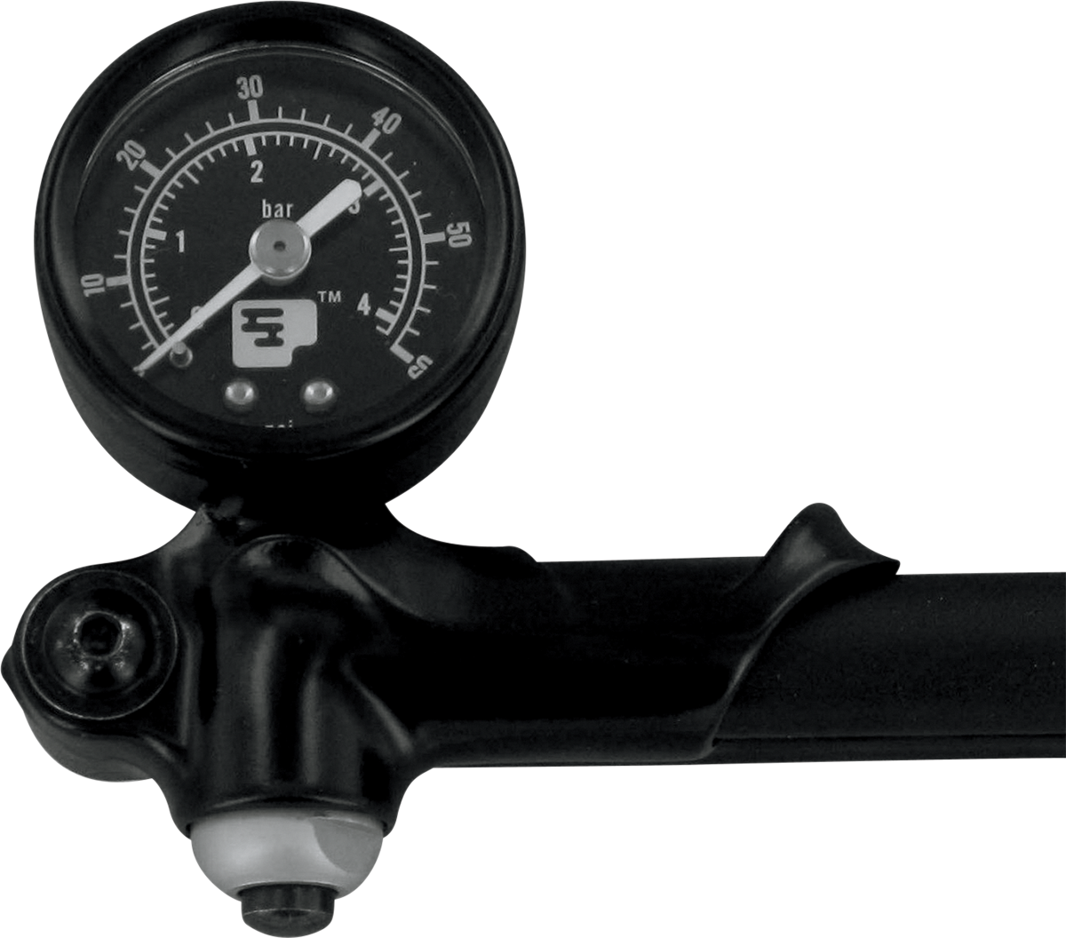 Progressive Suspension Mini 0-60 psi Gauge-Mounted Air Shock Pump for Harley