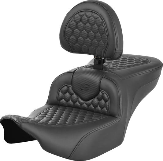 Saddlemen Roadsofa Honeycomb Gel Seat & Backrest fits 2023-2025 Harley Touring