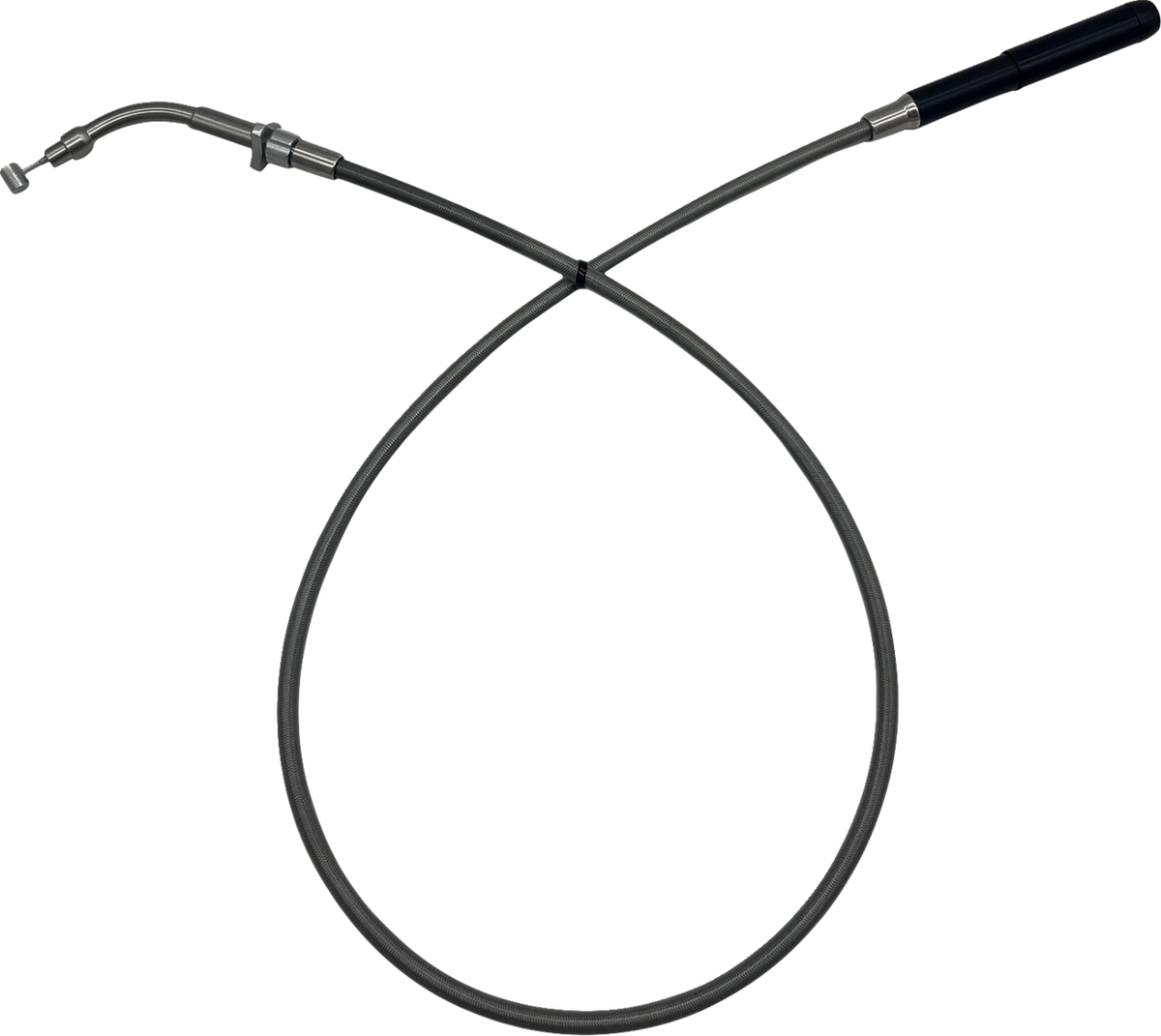 Fat Baggers EZ Install Silver Stock Upper Clutch Cable 2023-2026 Harley Touring