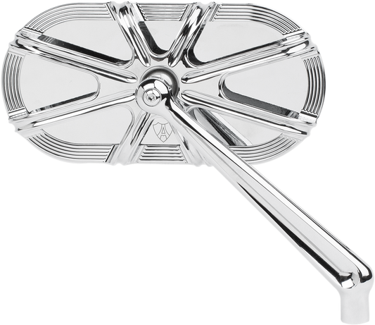 Arlen Ness Chrome Cage 10 Gauge Screw in Right Side Motorcycle Convex Mirror
