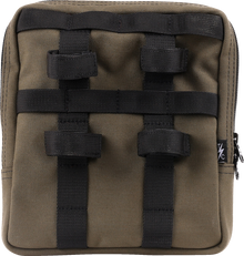 Thrashin Supply Green Motorcycle Handlebar Storage Bag Slim for Harley THB-0031
