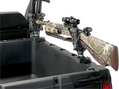 Moose Black FlexGrip UTV ATV Side by Side Single Gun & Bow Rack for Polaris