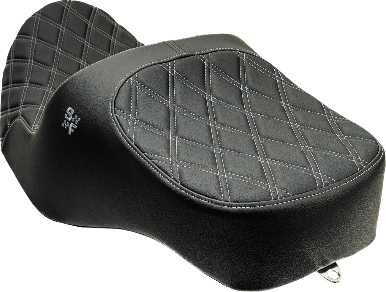 Slyfox Chariot Silver Diamond Stitch Seat for 2023-2026 Harley Road Street Glide
