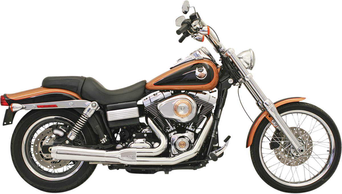 Bassani Road Rage 2-1 Megaphone Short Exhaust 2006-2017 Harley Dyna Fat Bob FXDB