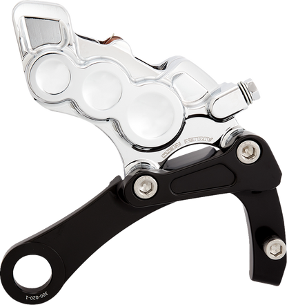 Arlen Ness Chrome 6-Piston Rear Brake Caliper Kit for 2018-23 Harley Softail M8