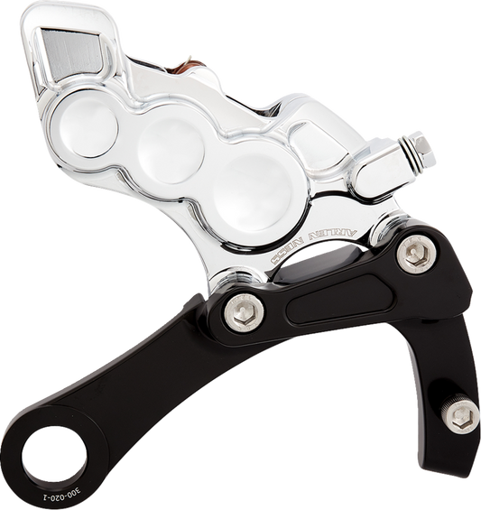 Arlen Ness Chrome 6-Piston Rear Brake Caliper Kit for 2018-23 Harley Softail M8
