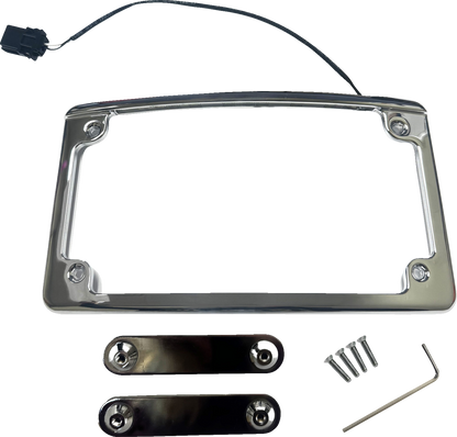 Custom Dynamics Radius LED License Plate Frame for 2023-2025 Harley Touring FLHX