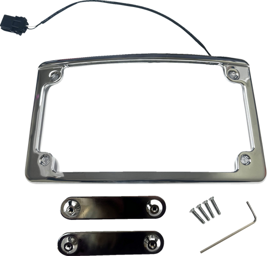 Custom Dynamics Radius LED License Plate Frame for 2023-2025 Harley Touring FLHX