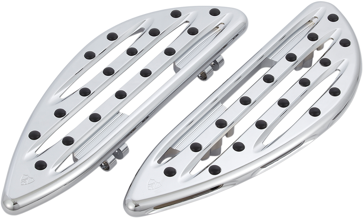Arlen Ness Chrome Deep Cut Driver Floorboards fits 1980-2024 Harley Touring 06-838