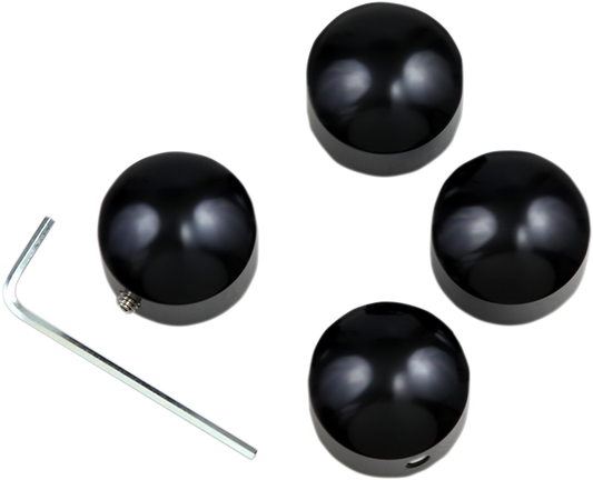 Drag Specialties Black Head Bolt Covers for 1982-2020 Harley Evo Sportster