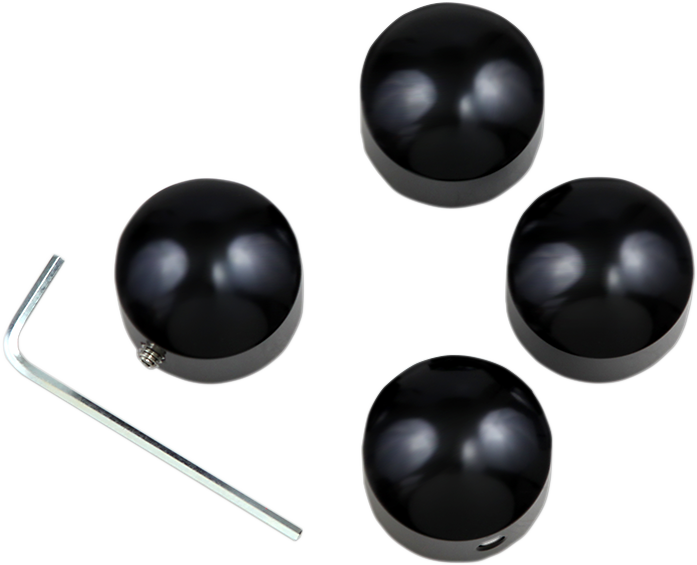 Drag Specialties Black Head Bolt Covers for 1982-2020 Harley Evo Sportster