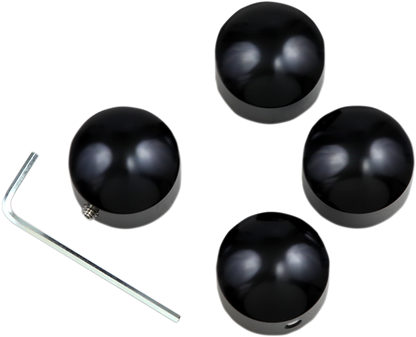 Drag Specialties Black Head Bolt Covers for 1982-2020 Harley Evo Sportster