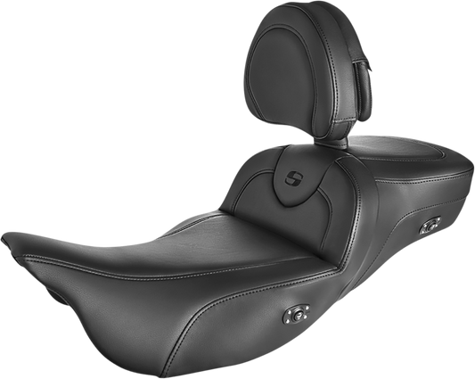 Saddlemen Roadsofa  Extended Reach Heated Seat & Backrest 2008-24 Harley Touring