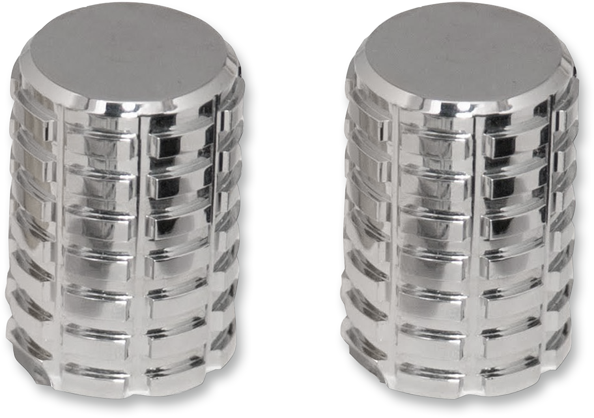 Pro Pad Long Chrome Billet Grenade Motorcycle Luggage Docking Station Covers