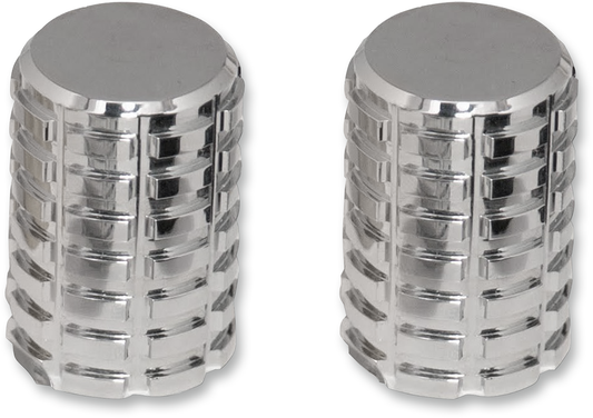Pro Pad Long Chrome Billet Grenade Motorcycle Luggage Docking Station Covers