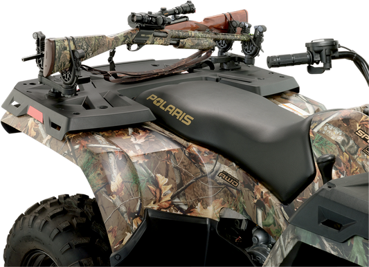 Moose Black FlexGrip UTV ATV Side by Side Double Gun & Bow Rack for Polaris