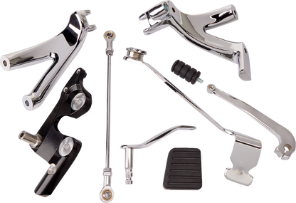 Drag Specialties Chrome Forward Control Kit 2018-2023 Harley Softail FXLR FXBB