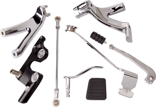 Drag Specialties Chrome Forward Control Kit 2018-2023 Harley Softail FXLR FXBB
