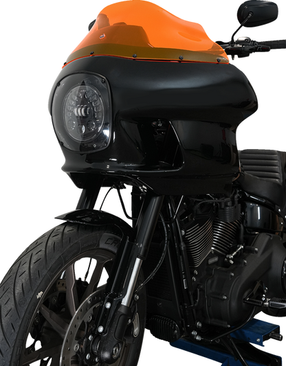 Klock Werks Kolor Flare 9" Orange Ice Windshield fits Harley FXRP Style Fairing