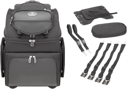 Saddlemen Universal Textile BR4200 Weather-Resistant Rear Sissy Bar Roll Bag