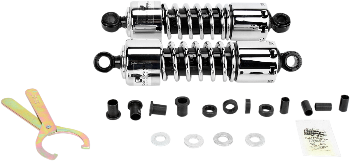 Progressive 412 Chrome 11" Standard Rear Shocks 1977-2003 Harley Sportster XLH