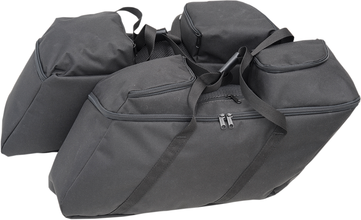 Drag Specialties Black Rear Saddlebag Liner Kit 2014-22 Harley Touring FLHX FLHR