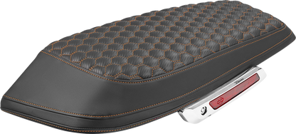Saddlemen Orange Carbon Honeycomb Saddlebag Lid Covers for 23-26 Harley Touring