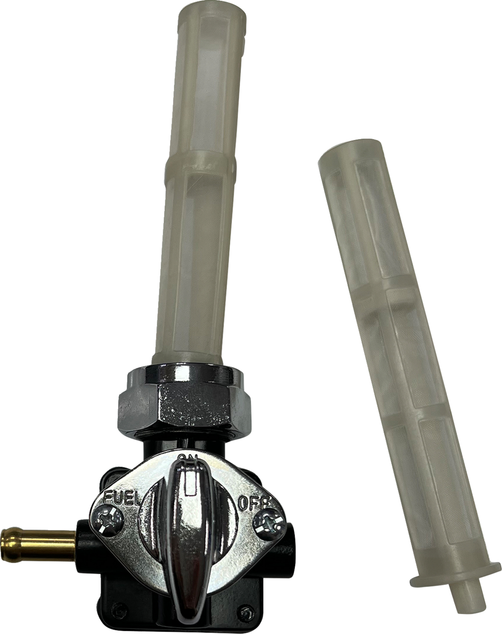 Drag Specialties Black Left Outlet Vacuum Petcock Fuel Valve for Harley Davidson