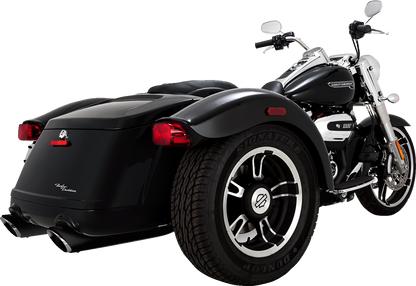Vance & Hines Twin Slash 4" Slip On Mufflers 2017-2024 Harley Trike FLRT FLTRT