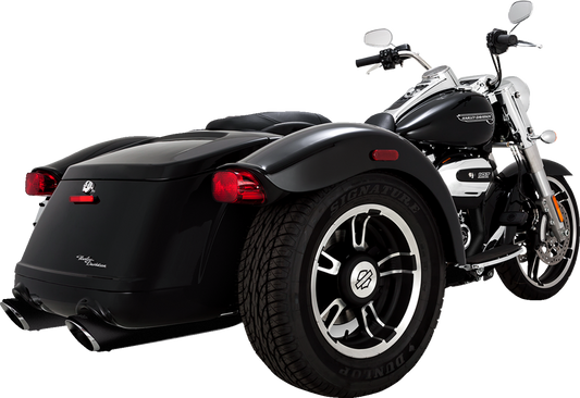 Vance & Hines Twin Slash 4" Slip On Mufflers 2017-2024 Harley Trike FLRT FLTRT