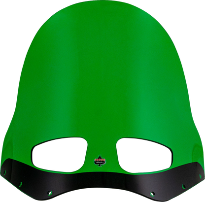Klock Werks 15" Kolor Flare Green Road Warrior Fairing Motorcycle Windshield