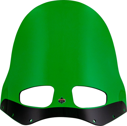 Klock Werks 15" Kolor Flare Green Road Warrior Fairing Motorcycle Windshield