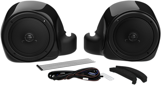 Hogtunes Gen 4 Front Lower Speakers 2014-2024 Harley Touring FLTRU Liquid-Cooled