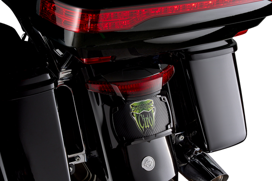 Ciro Latitude Tail Light License Plate Mount w/ Lightstrike 14-24 Harley Touring