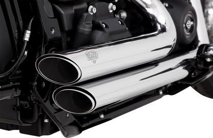 Vance & Hines Chrome Shortshots Staggered Exhaust 2018-2024 Harley Softail