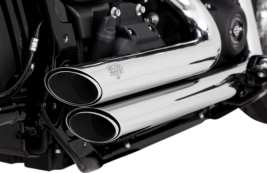 Vance & Hines Chrome Shortshots Staggered Exhaust 2018-2024 Harley Softail