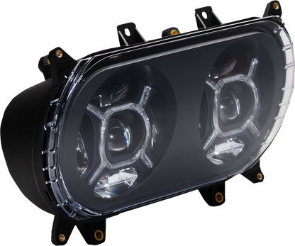 Custom Dynamics Double-X LED Headlight Assembly 2015-2024 Harley Road Glide FLTR