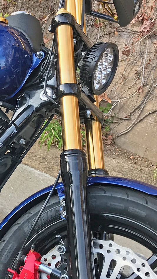 Harddrive Gold 39mm +2" Over Stock Front Fork Tubes 87-18 Harley Dyna Sportster