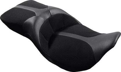 Danny Gray Leather Tourist Air Cell 2 up Seat 2008-2024 Harley Touring FLTR FLHX