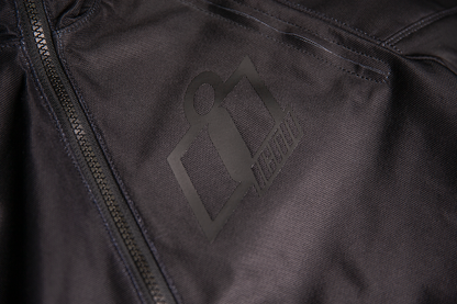 Icon Airform Adult Mens Black Motorcycle Riding Street Racing Zipper Jacket